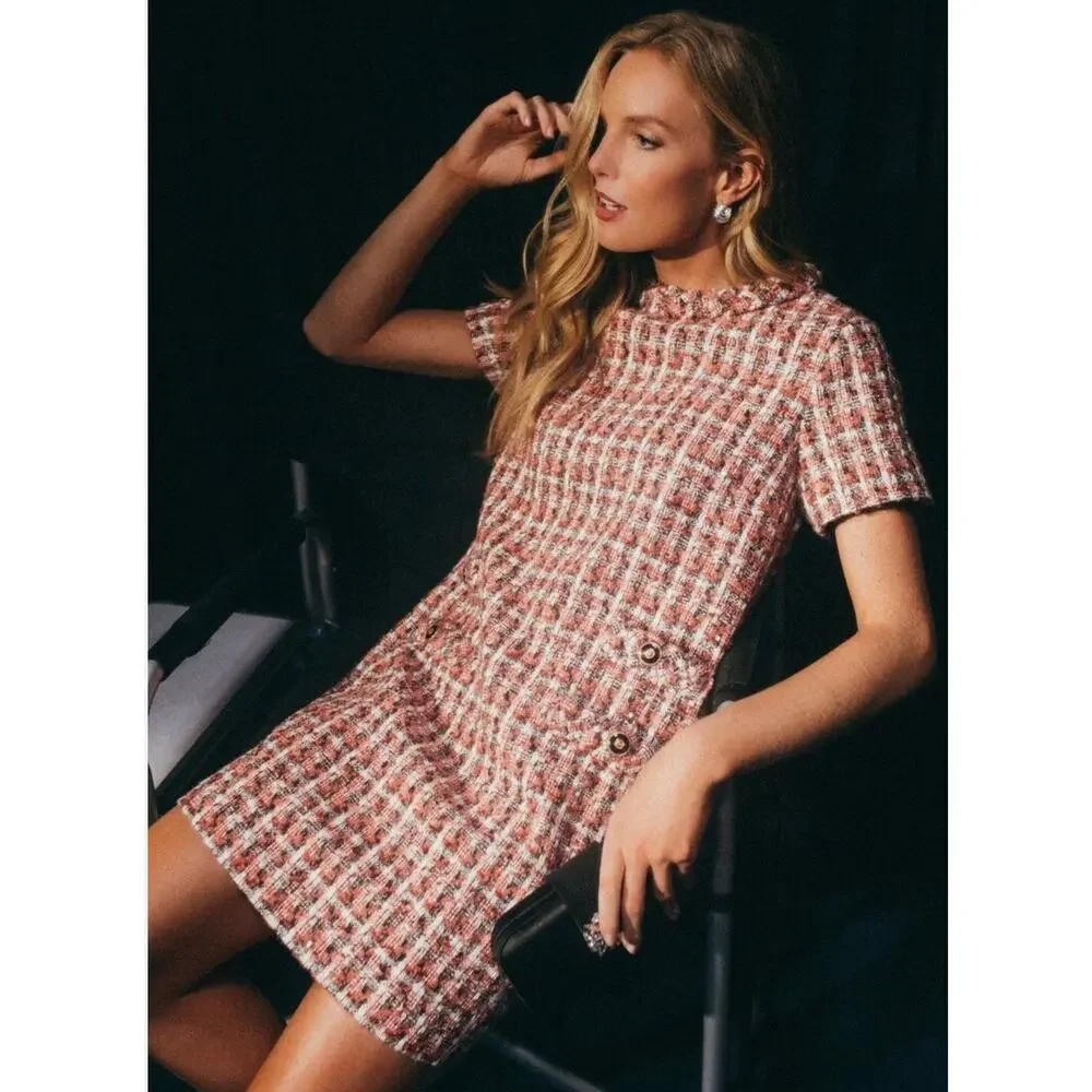 TUCKERNUCK Magnolia Tweed Jackie Dress NWT Size Large - Picture 2 of 12